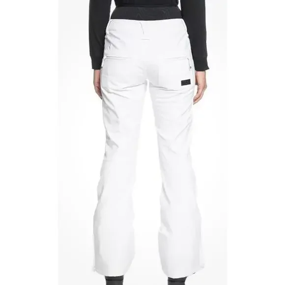 Roxy Rising High Ski Pant - White - Sz Large - Picture 3 of 9